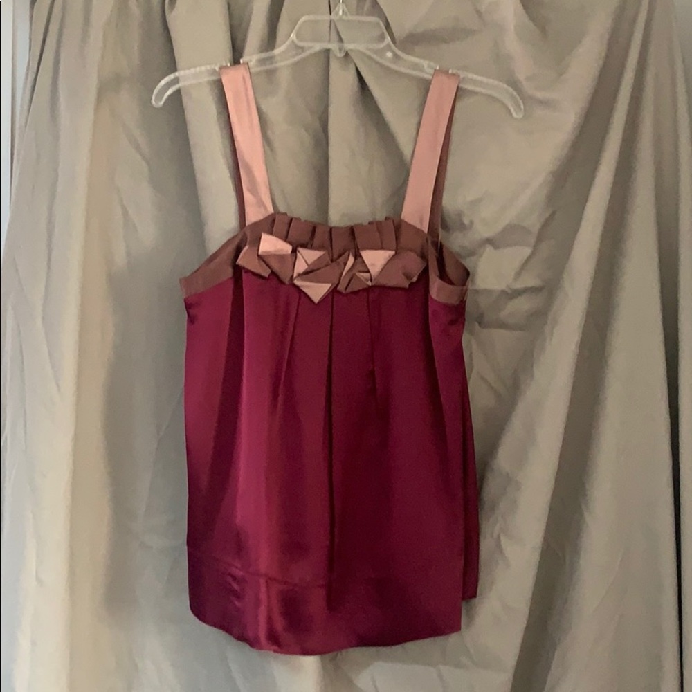 Intuitions silk tank top.